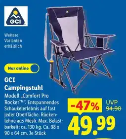 Lidl GCI Campingstuhl Angebot