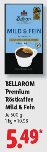 Lidl BELLAROM Premium Röstkaffee Mild & Fein Angebot