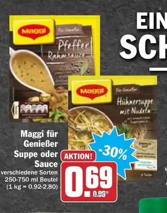 Hit Maggi für Genießer Suppe oder Sauce Angebot