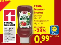 Lidl KANIA Tomatenketchup Angebot