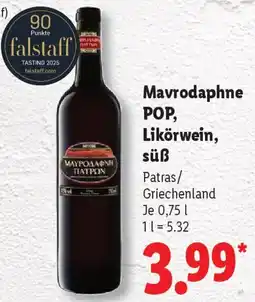 Lidl Mavrodaphne POP, Likörwein, süß Angebot