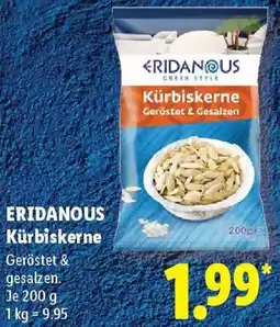 Lidl ERIDANOUS Kürbiskerne Angebot