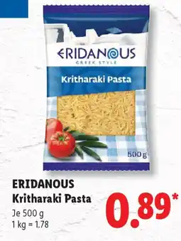 Lidl ERIDANOUS Kritharaki Pasta Angebot