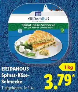 Lidl ERIDANOUS Spinat-Käse Schnecke Angebot