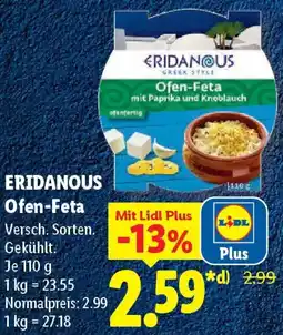 Lidl ERIDANOUS Ofen-Feta Angebot