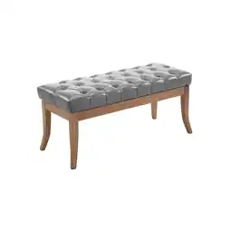 Netto Marken-Discount CLP Sitzbank Ramses Mit Polsterung Und Kunstlederbezug I Holzbank Mit 46 CM Sitzhöhe Angebot