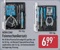 Aldi Nord WORKZONE Feinmechanikersatz Angebot