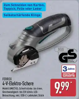 Aldi Nord FERREX 4-V-Elektro-Schere Angebot