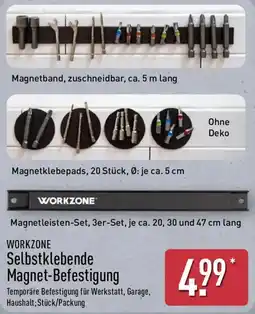 Aldi Nord WORKZONE Selbstklebende Magnet-Befestigung Angebot