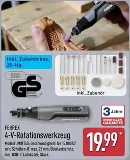 Aldi Nord FERREX 4-V-Rotationswerkzeug Angebot