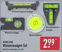 Aldi Nord WORKZONE Wasserwaagen-Set Angebot
