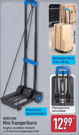 Aldi Nord WORKZONE Mini-Transportkarre Angebot