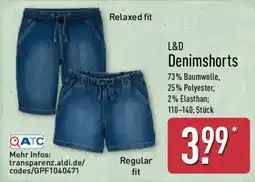 Aldi Nord L&D Denimshorts Angebot