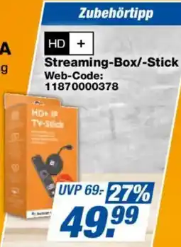 Expert HD+ Streaming Box/Stick Angebot