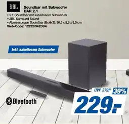 Expert JBL Soundbar mit Subwoofer BAR 2.1 Angebot