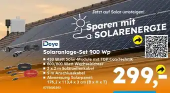 Globus Baumarkt Deye Solaranlage-Set 900 Wp Angebot
