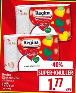 Edeka Herkules Regina Küchentücher mit Herzen Angebot