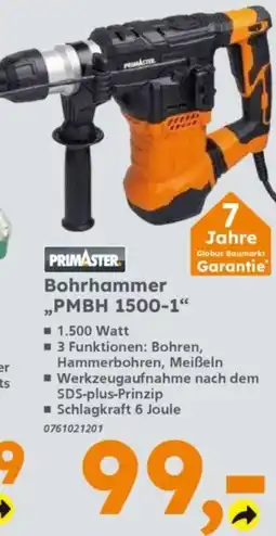 Globus Baumarkt PRIMASTER Bohrhammer „PMBH 1500-1“ Angebot