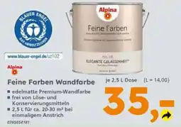 Globus Baumarkt Alpina Feine Farben Wandfarbe Angebot