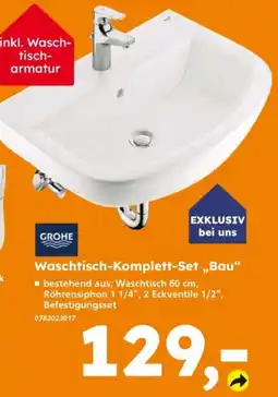 Globus Baumarkt Waschtisch-Komplett-Set „Bau“ GROHE Angebot