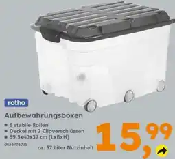 Globus Baumarkt rotho Aufbewahrungsboxen Angebot