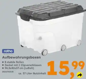 Globus Baumarkt rotho Aufbewahrungsboxen Angebot