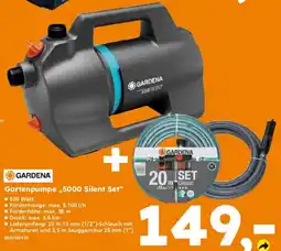 Globus Baumarkt GARDENA Gartenpumpe „5000 Silent Set“ Angebot
