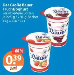 V Markt Der Große Bauer Fruchtjoghurt Angebot