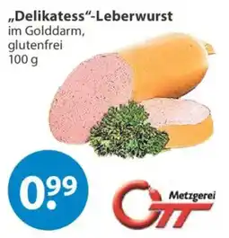V Markt "Delikatess"-Leberwurst im Golddarm, glutenfrei Angebot