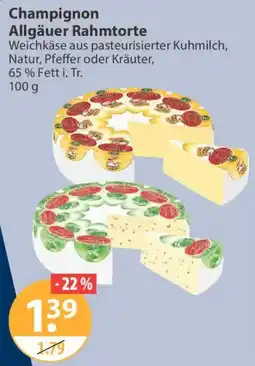 V Markt Champignon Allgäuer Rahmtorte Angebot
