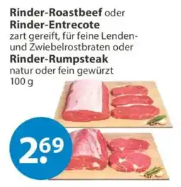 V Markt Rinder-Roastbeef oder Rinder-Entrecote oder Rinder-Rumpsteak Angebot