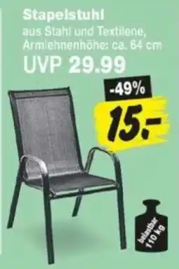 Repo Markt Stapelstuhl aus Stahl und Textilene Angebot