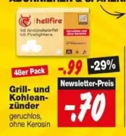 Repo Markt hellfire Grill- und Kohleanzünder Angebot