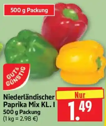 Edeka Herkules Niederländischer Paprika Mix KL. I Angebot