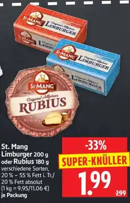 Edeka Herkules St. Mang Limburger oder Rubius Angebot