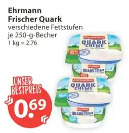 V Markt Ehrmann Frischer Quark Angebot
