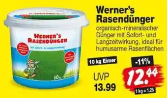 Repo Markt Werner's Rasendünger Angebot