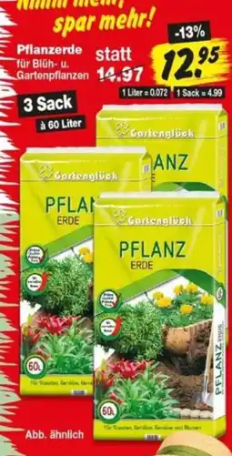 Repo Markt Gartenglück PFLANZ ERDE Angebot