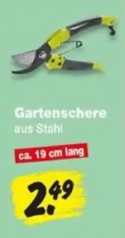 Repo Markt Gartenschere aus Stahl Angebot
