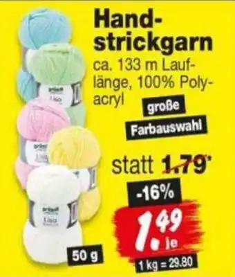 Repo Markt Handstrickgarn Angebot