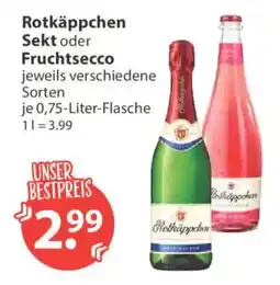 V Markt Rotkäppchen Sekt oder Fruchtsecco Angebot