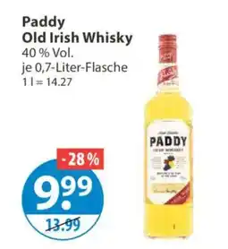 V Markt Paddy Old Irish Whisky Angebot