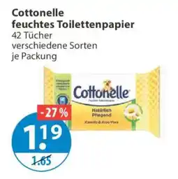 V Markt Cottonelle feuchtes Toilettenpapier Angebot
