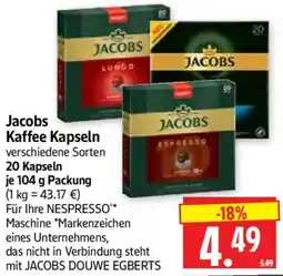 Edeka Herkules Jacobs Kaffee Kapseln Angebot