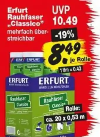 Repo Markt Erfurt Rauhfaser Classico Angebot