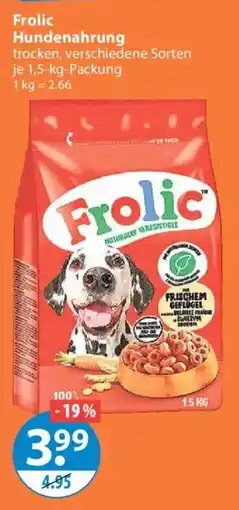 V Markt Frolic Hundenahrung Angebot