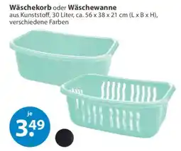 V Markt Wäschekorb oder Wäschewanne Angebot