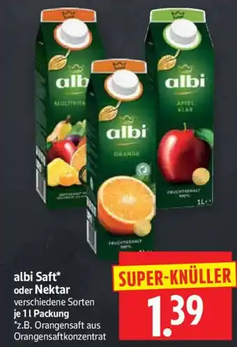 Edeka Herkules albi Saft* oder Nektar Angebot