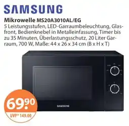 V Markt Mikrowelle MS20A3010AL/EG Angebot