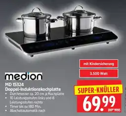 Edeka Herkules medion Doppel-Induktionskochplatte Angebot
